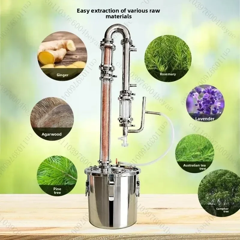 Distilled water machine Small household still Refining essential oil Distillation Baijiu equipment Rose hydrosol machine
