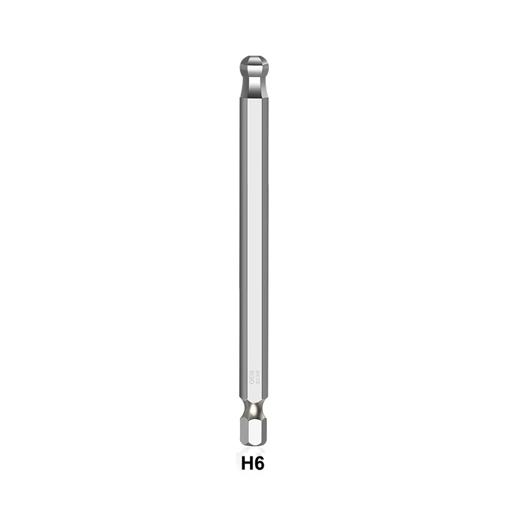細かい仕上がりのドライバービット、磁気磁気ドライバーキット、木工、H1.5-H10メートルビット、100mm