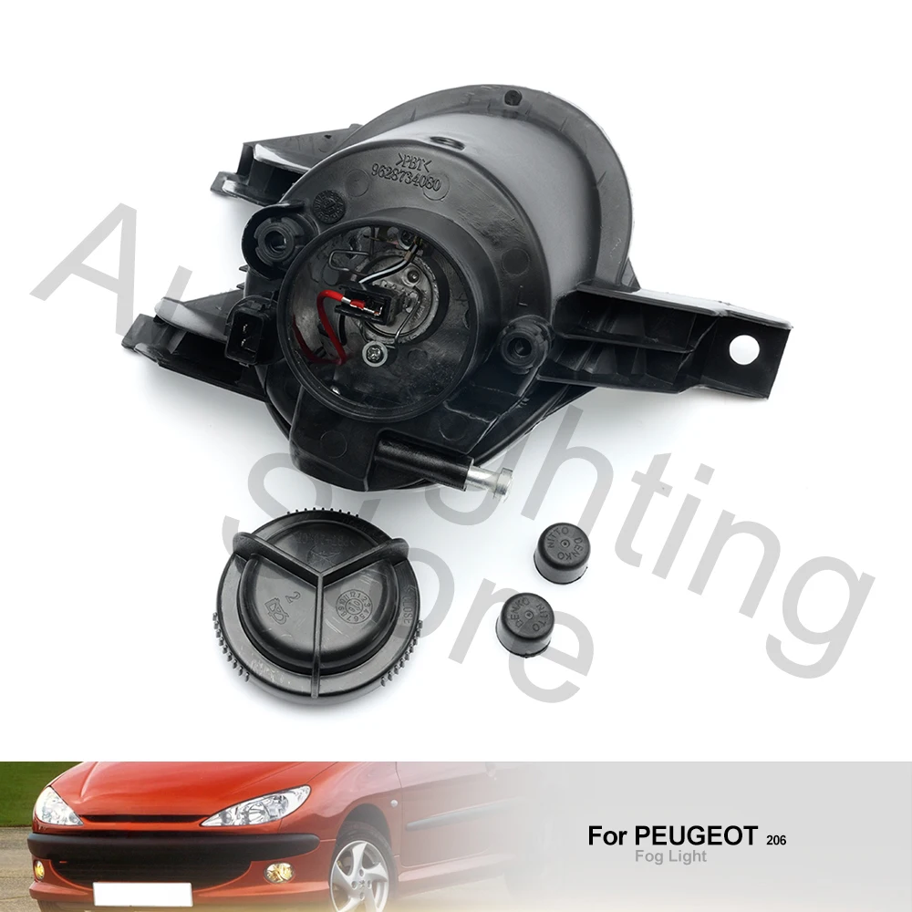 2 sztuki halogenowych świateł przeciwmgielnych DRL do Peugeot 206 S16 GTI CC SW 1998 1999 2000-2007 Zespół przednich świateł do jazdy dziennej