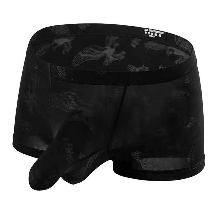 

Brand New Mens Boxer Panties Pouch Sexy Shorts Soft Solid Summer Thin Underpants All Seasons Underwear Breathable