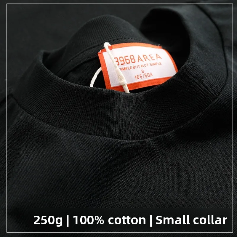 

Heavyweight Pure Cotton T-Shirt Loose Fit Short Sleeve American Style Summer Basic Color Men's Casual Comfortable Top