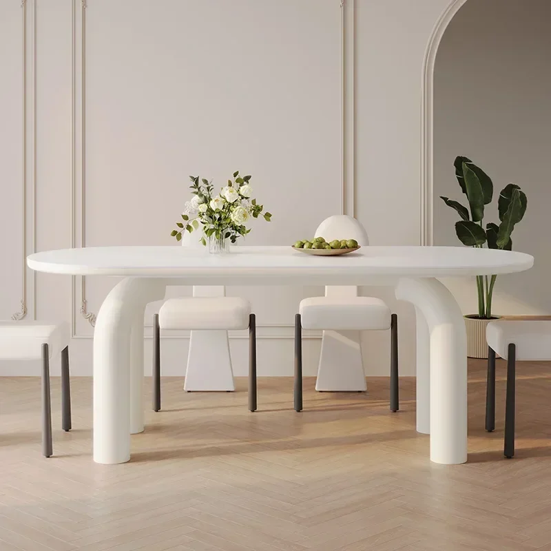 

Роскошный обеденный стол для гостиной, дизайнерский угловой компактный обеденный стол для приема, офисный сервис, мебель для дома Mesas De Jantar