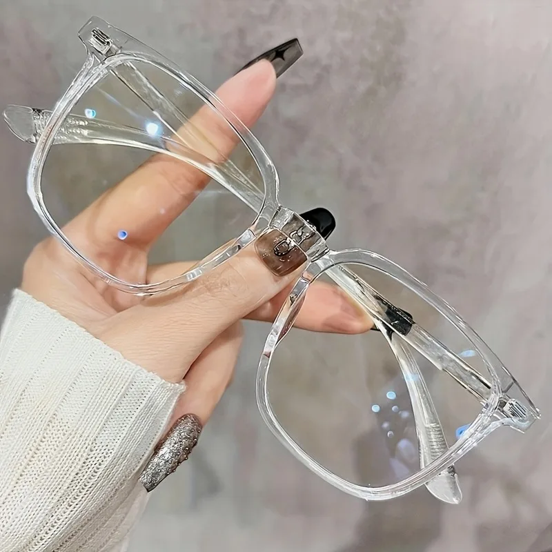 5pcs Women's minimalist anti blue light glasses are lightweight, fashionable, durable, and easy to wear for daily use