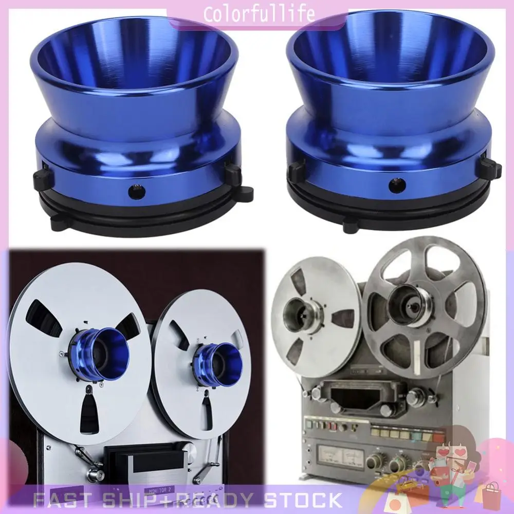 1 زوج مصقول سبائك الألومنيوم 10 بوصة فتاحة بكرة إلى بكرة الشريط Nab مهايئ توزيع Nab بكرة محور محولات ل Studer ReVox Akai Teac