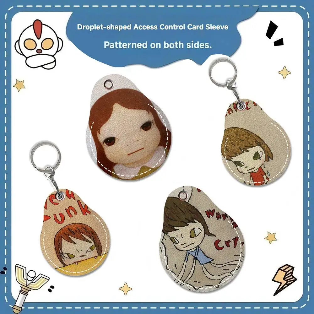 

Yoshitomo Nara The Works Универсальный антикоррозийный брелок для ключей из искусственной кожи для мужчин и женщин, держатель для карт, кольцо для ключей