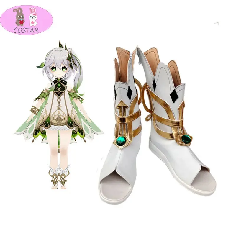2025 Jahre bestehend aus Genshin Impact Cosplay Schuhe Nahida Kusanali Kostüm Stiefel Sumeru Dendro Avidya Forest Ranger Trainee