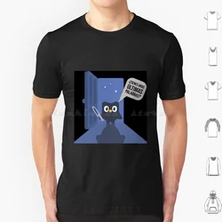 Evil Duo Lingo ultime parole T Shirt Big Size 100% cotone bilingue Bird Holding Knife Cartoon College Duo Lingo Duo Owl Duolingo