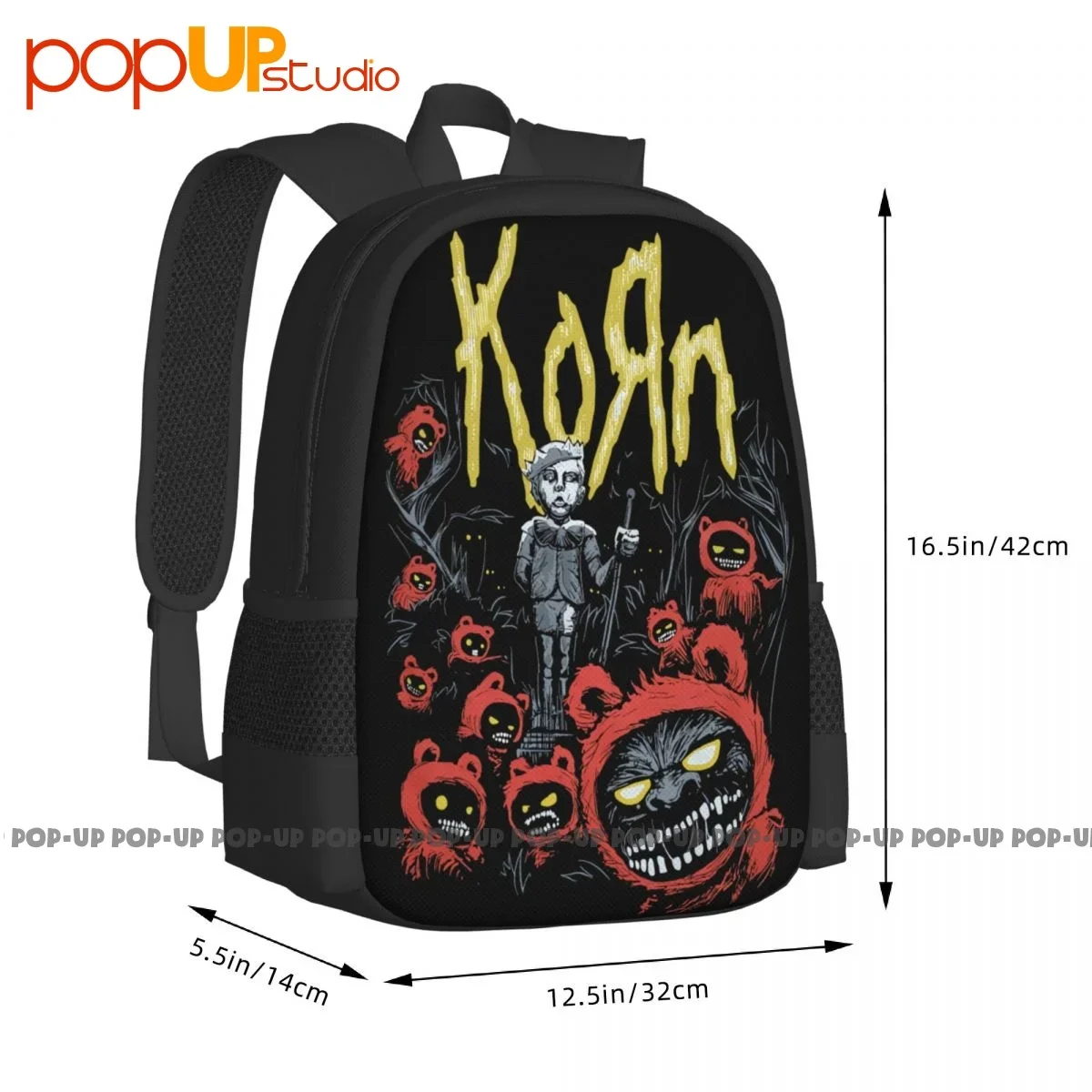 Mochila de grande capacidade banda coreana, impressão artística bonito, multifuncional personalizado