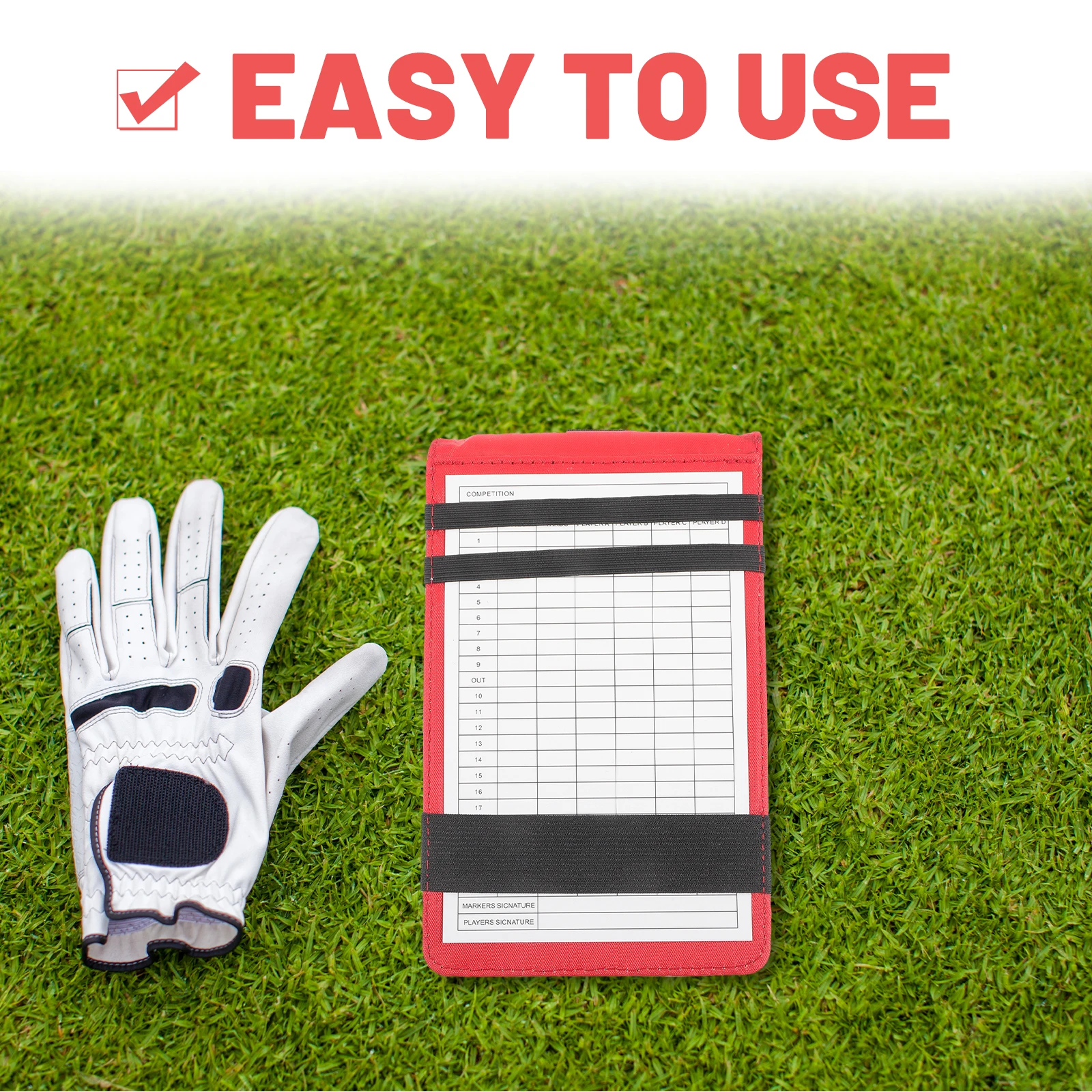 

Golf Scorebook Camouflage Pink PU Crocodile Pattern Compact Lightweight Portable Golfer Notebook Scorecards Holder
