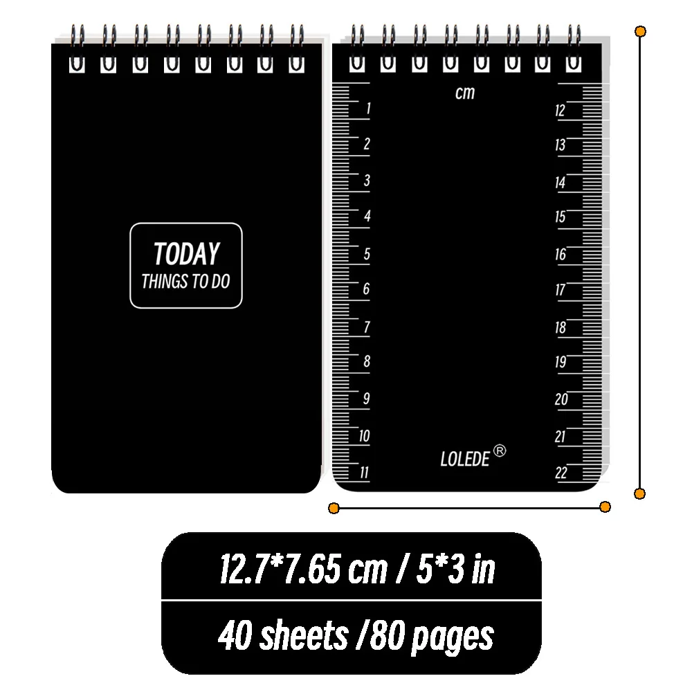 LOLEDE A7 Mini Notebook To Do List University Notebooks Notepad School Sketchbook Diary Travelers Planner Binder Office Journal