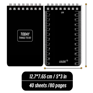 Lolede A7 Buku Catatan Mini untuk Daftar Tugas Buku Catatan Universitas Buku Catatan Sekolah Buku Sketsa Buku Harian Perencana Perjalanan Jurnal Kantor Pengikat 12 buku catatan mini penjualan terbaik - №