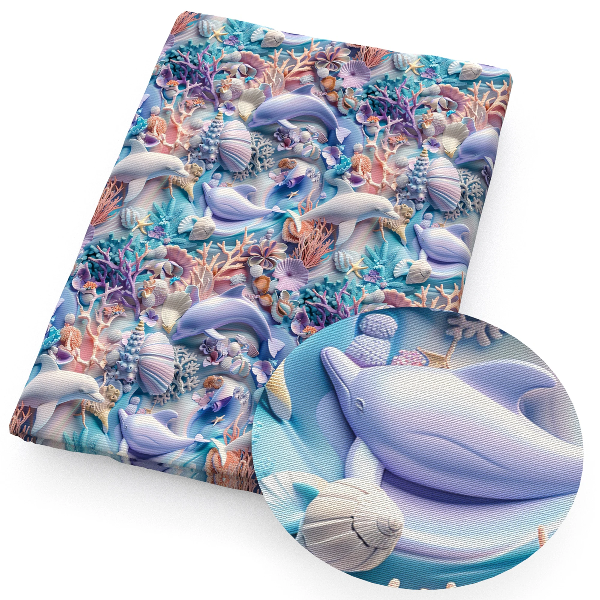 50*145cm Delphin Floral 3D Nac – 3D Printing On Fabric Bewertung und Preis