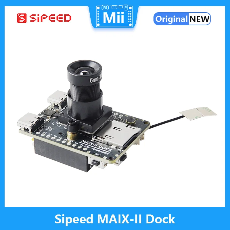 

Sipeed MAIX-II Dock is an AIoT vision Board Driven by Allwinner V831, with wifi, 2 Million Pixel Camera, 1.3 Inch Screen