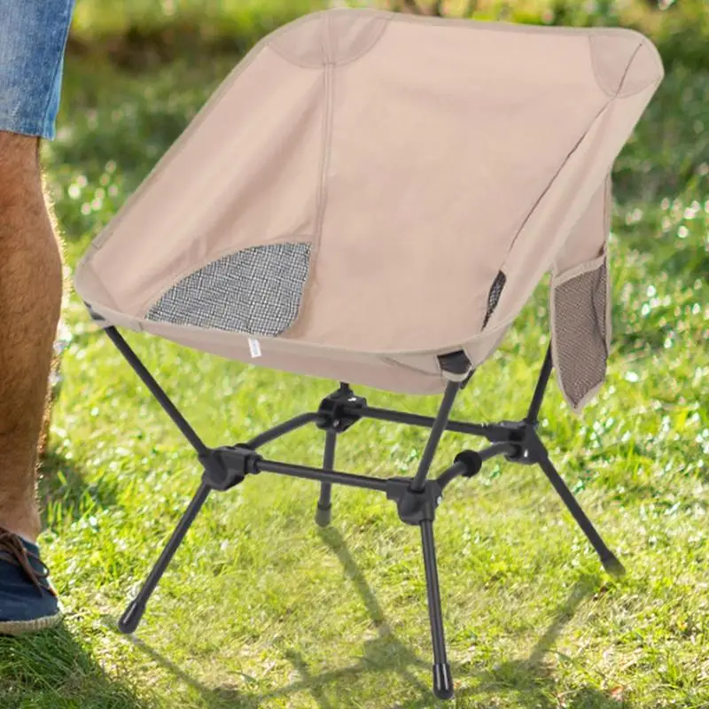 Camping Chair Stable Portable Compact Folding Camping Chair Metal Frame Folding Chairs Compact Backpacking Chair With 264lb