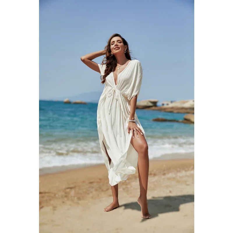 Vestido playero para mujer, traje de baño Sexy, tendencia 2024