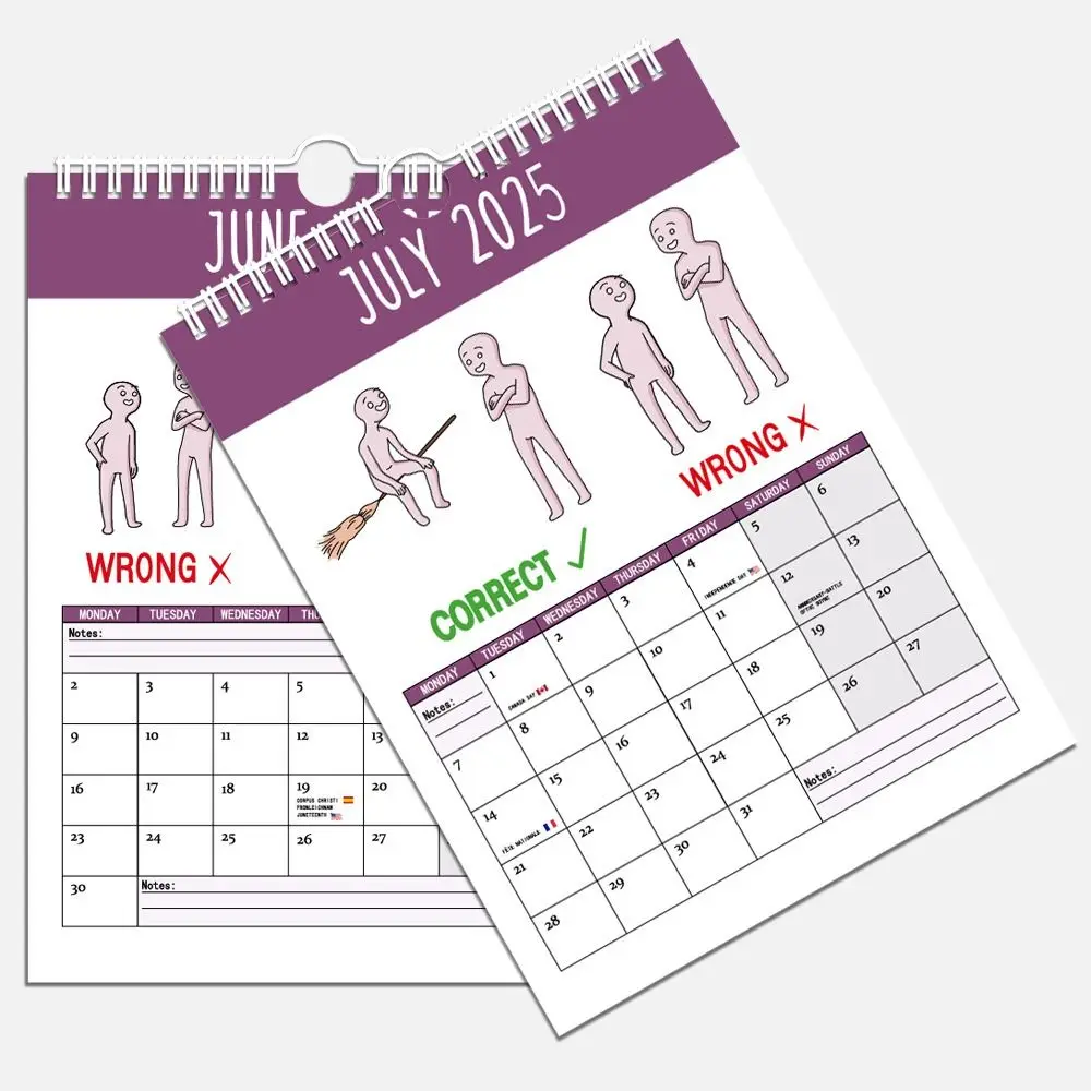 Daily Weekly Monthly Planner 2025 Calendar Paper Hangable Desktop Calendar Home Ornaments How To Talk To Small People Calendar