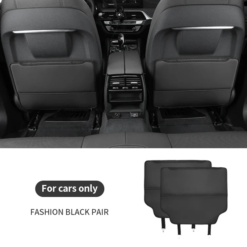 Auto Anti-kick Pad Innen Pu Leder Auto Sitz Zurück Schutz Pads Anti Scratch Rücksitz Organizer Auto Zubehör