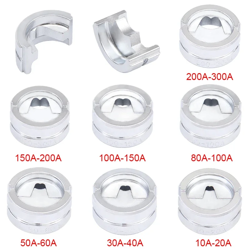 Hydraulic Crimping Die Size Range 10A-300A for EZ-300 GC-1632 CW-1632 Hydraulic Crimping Pliers