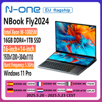 N-one NBook Fly 16+14 Inch Touch Screen Intel Xeon W-10885M Laptop 16GB+1TB SSD(Up to 5.3GHz) Gaming Computer Business Notebo