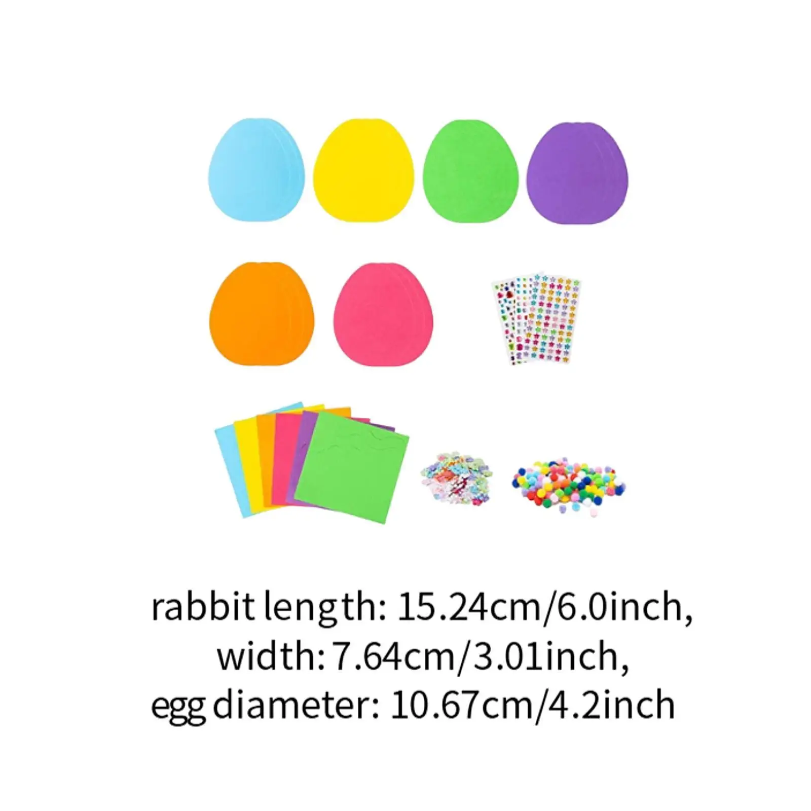 Easter Craft Kit Easter Egg Bunny for Classroom Children Easter DIY Projects