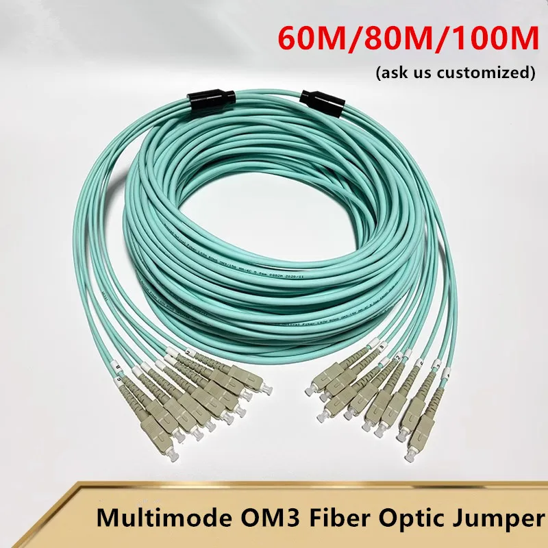 

Multimode OM3 Fiber Optic Jumper LSZH Armored 6 Core MM Fiber Optic Jumper Anti-mouse Bite LC To SC-FC-ST,60m,80m,100m