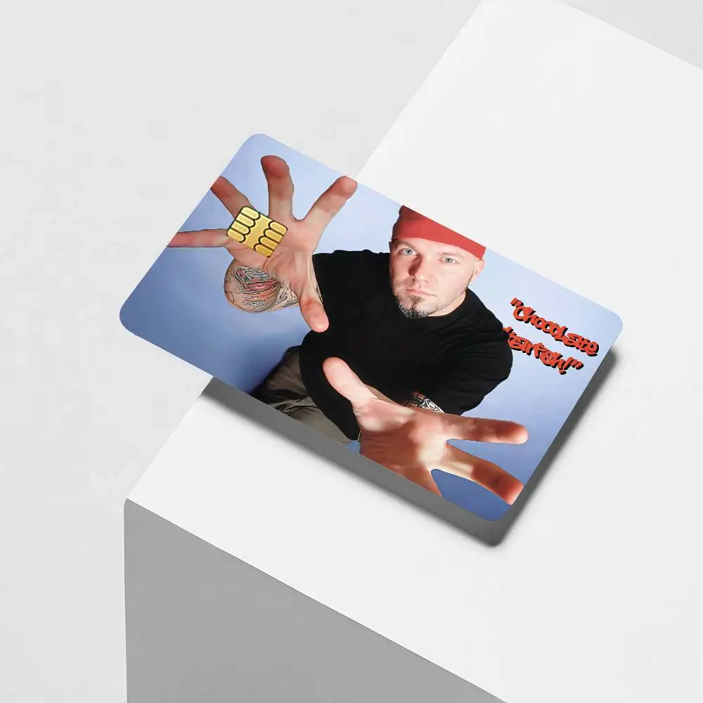 Rock band L-Limp B-Bizkit Credit Card Decorative Card Stickers Suitable For Bank Cards Metro Transit Anti-scratch Gift 4PCS