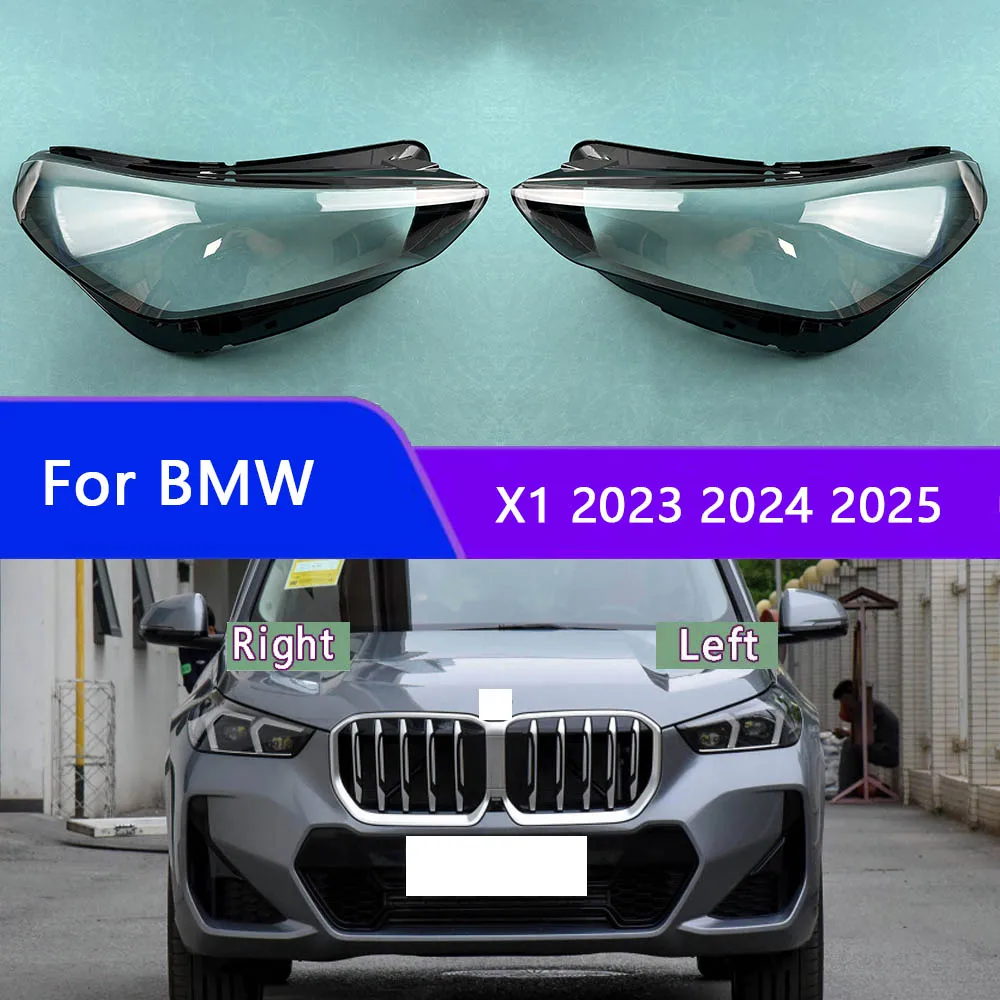 

For BMW X1 2023 2024 2025 Front Headlight Cover Transparent Shade Lamp Headlamp Shell Plexiglass Replace Original Lampshade
