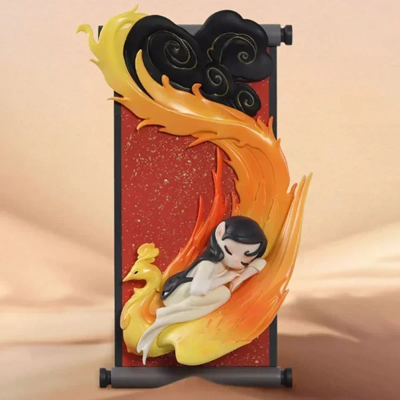 

52TOYS Sleep Chinese Serolls Series Blind Random Box Mystery Box Caixa Sorpresa Girls Anime Figures Cute Model Birthday Gift