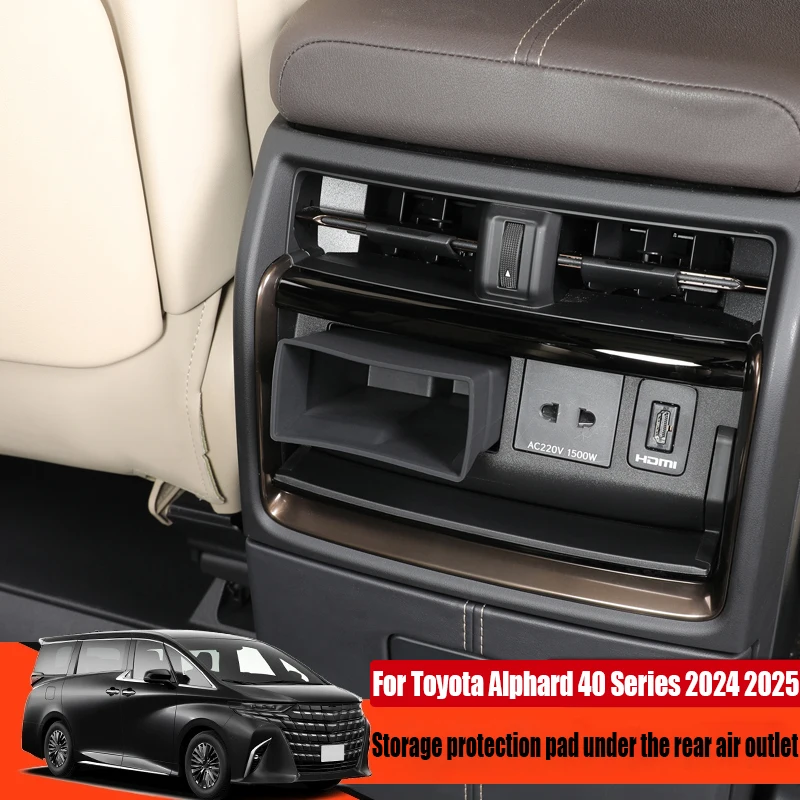 

Storage protection pad under the rear air outlet automotive interior decoration supplies For Toyota Alphard 40 Series 2024 2025