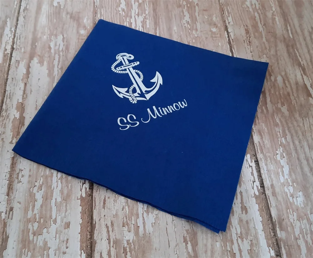 50PCS Boat napkins Yacht napkins Nautical napkins Anchor napkins sailing napkins galley napkins navy napkins