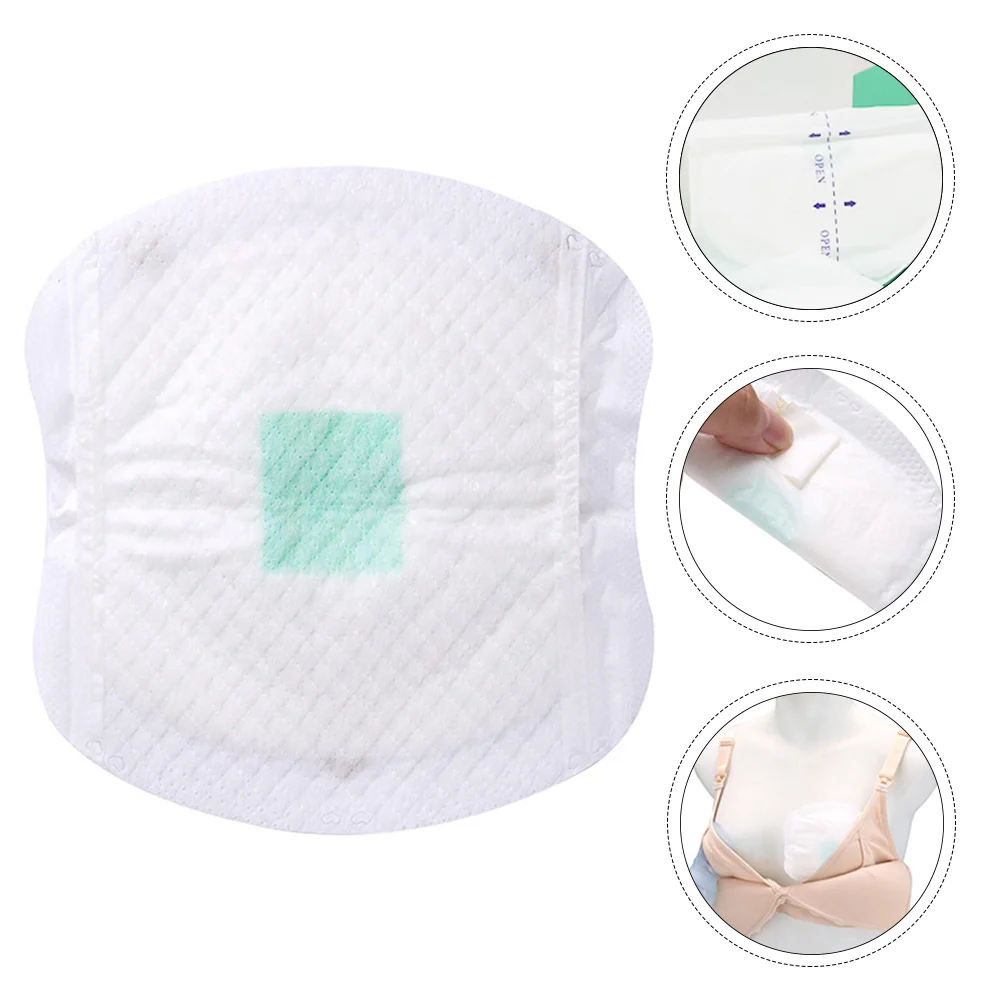 100 Pcs Breast Pads Individually Packaged Nursing Anti Galactorrhea Cushion Breathable Maternity Non-woven Fabric Leakproof