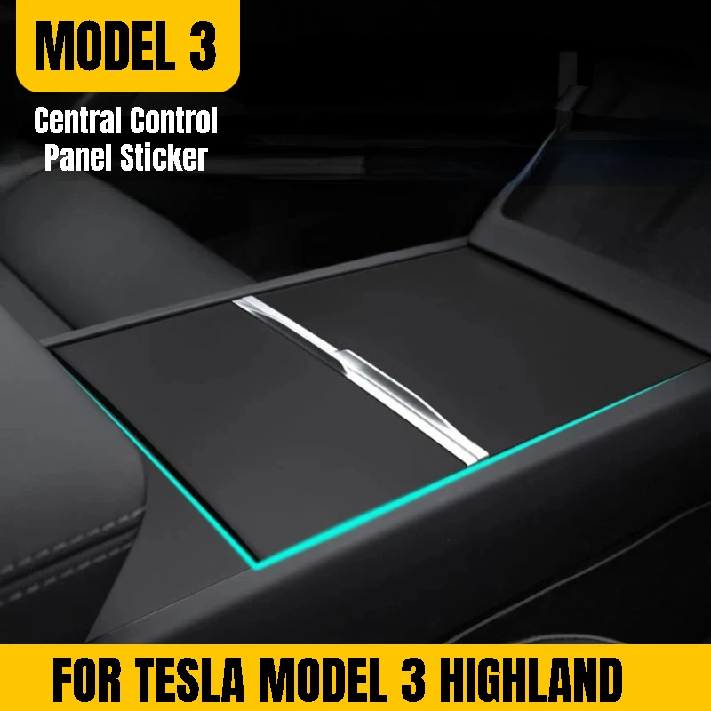 Central Control Panel Stickerfor Tesla Model 3 Highland Console Cover Panel Patch Protective Sticker  Car Accessories