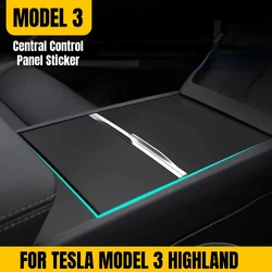 Central Control Panel Stickerfor Tesla Model 3 Highland Console Cover Panel Patch Protective Sticker  Car Accessories