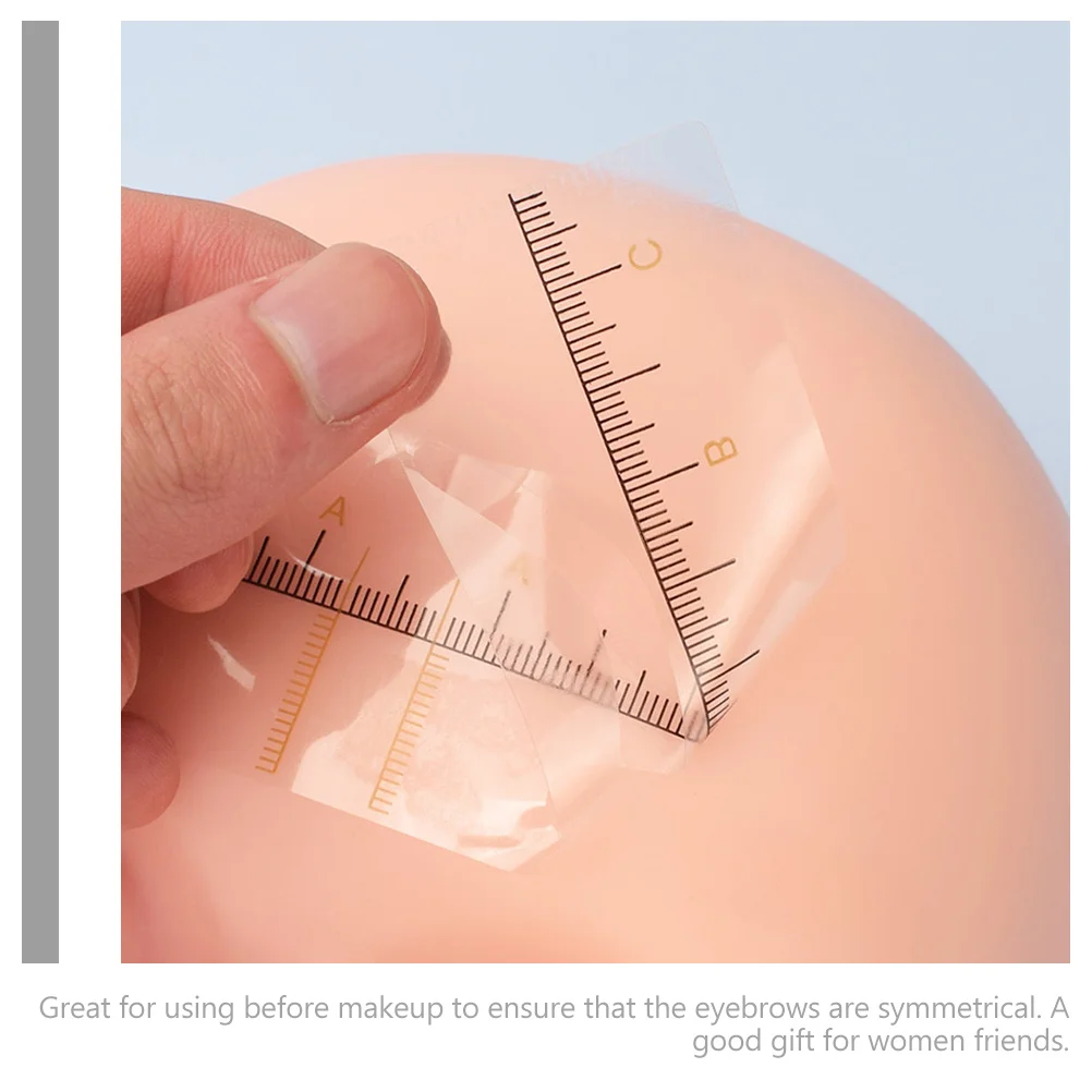 

10Pcs Eyebrow Ruler Flexible Stencil Template Guide Tool for Makeup Beginners Experts Eyebrow Mapping Measuring Tool Symmetrical