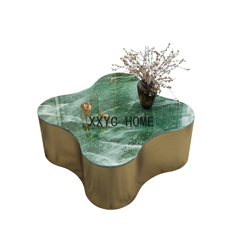 

Каменная тарелка светильник роскошный современный небольшой квартирный специальный Тихий стильный журнальный столик для гостиной