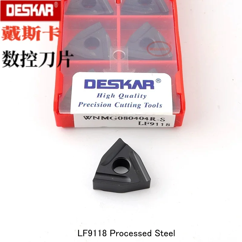 DESKAR WNMG080404 WNMG080408 WNMG080412-TM CQ HQ R-S L-S PR LF9028 LF9118 Твердосплавные пластины WNMG
