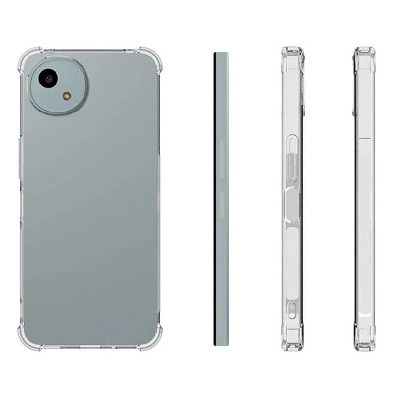 Para Sharp Aquos Wish 4 5 funda con cojín de aire Airbag transparente parachoques de silicona TPU contraportada funda de teléfono suave para Sharp Wish 1 2 3 4 5