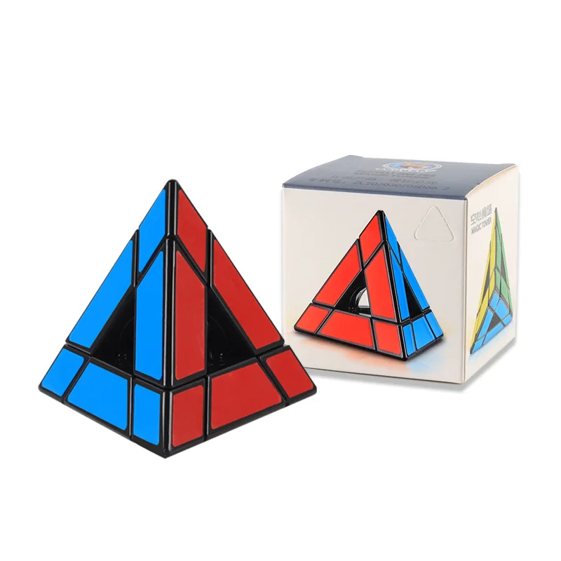 

SengSo Hollow Pyramid Cube Magic Tower Cube Smooth and Not Laggy Black 3x3 Pyramid Children's Educational Toy Fidget Toys