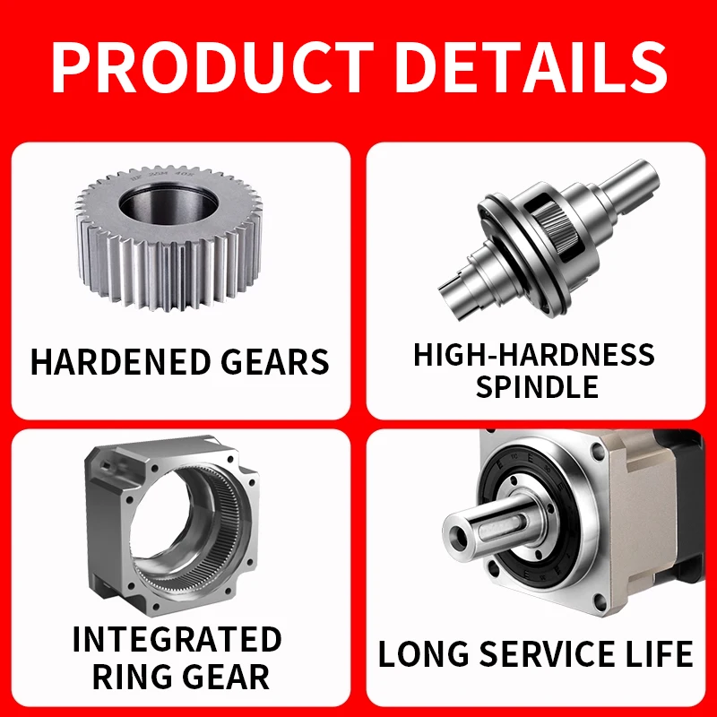 400W/750W Low Noise Planetary Reducer 90° Right Angle Precision Design Large Torque Angle Planetary Gear Reducer