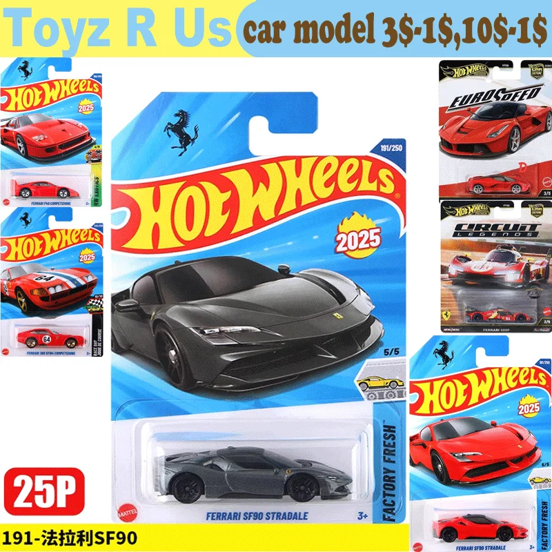Original Hot Wheels Car Ferrari SF90 Stradale Toys Boys 1/64