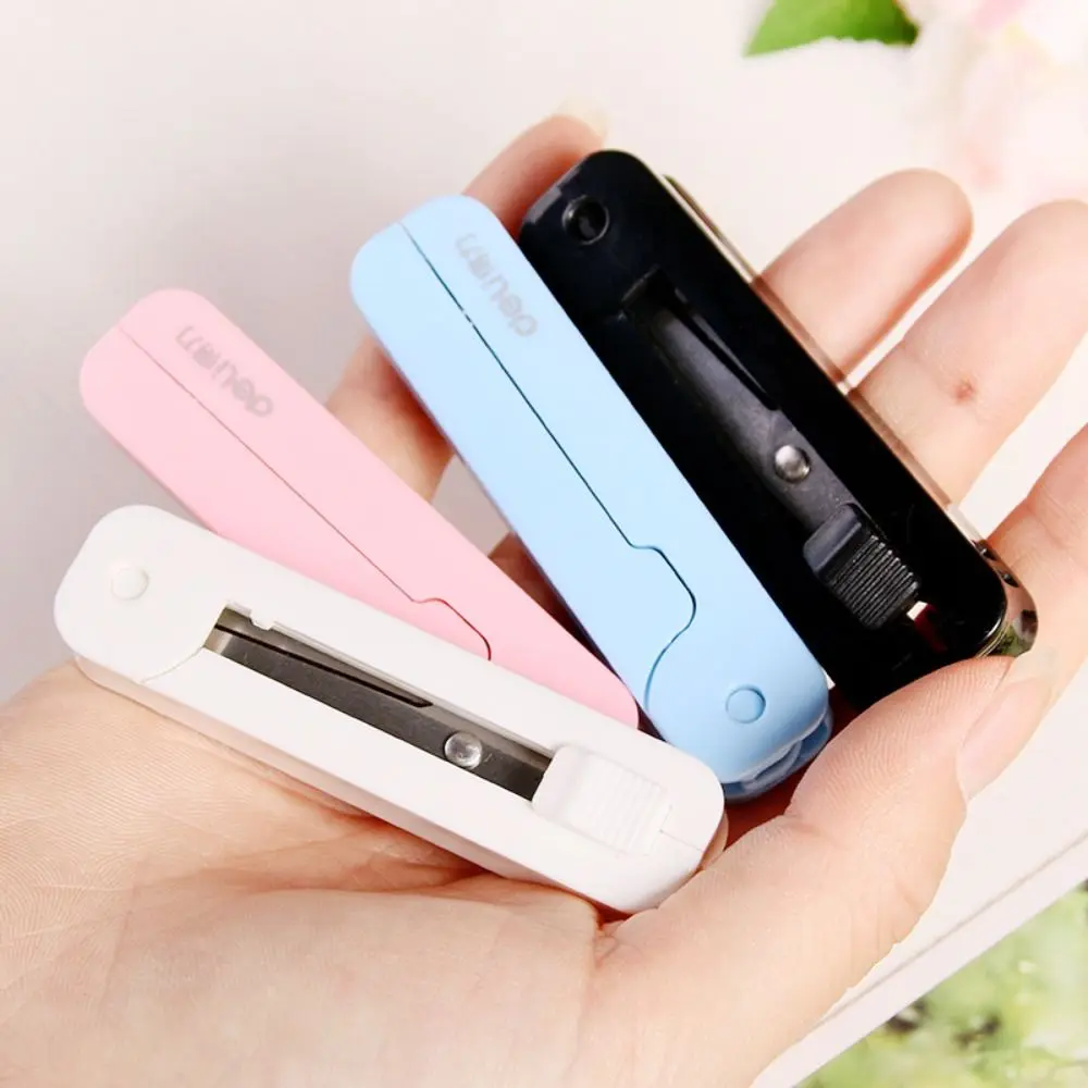 Kids DIY Student School Paper-Cutting Safe Folding Scissor Mini Fodable Scissor Handwork Art Tools Handcraft Scissor