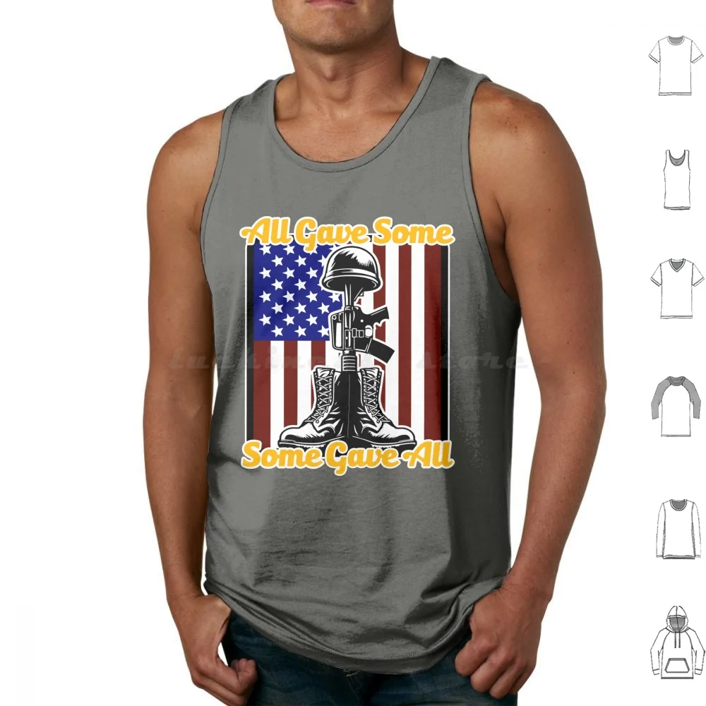 Memorial Tank Tops Vest Sleeveless Memorial Day Soldiers Sailors Airmen Marines Remembrance Honor Service Popular