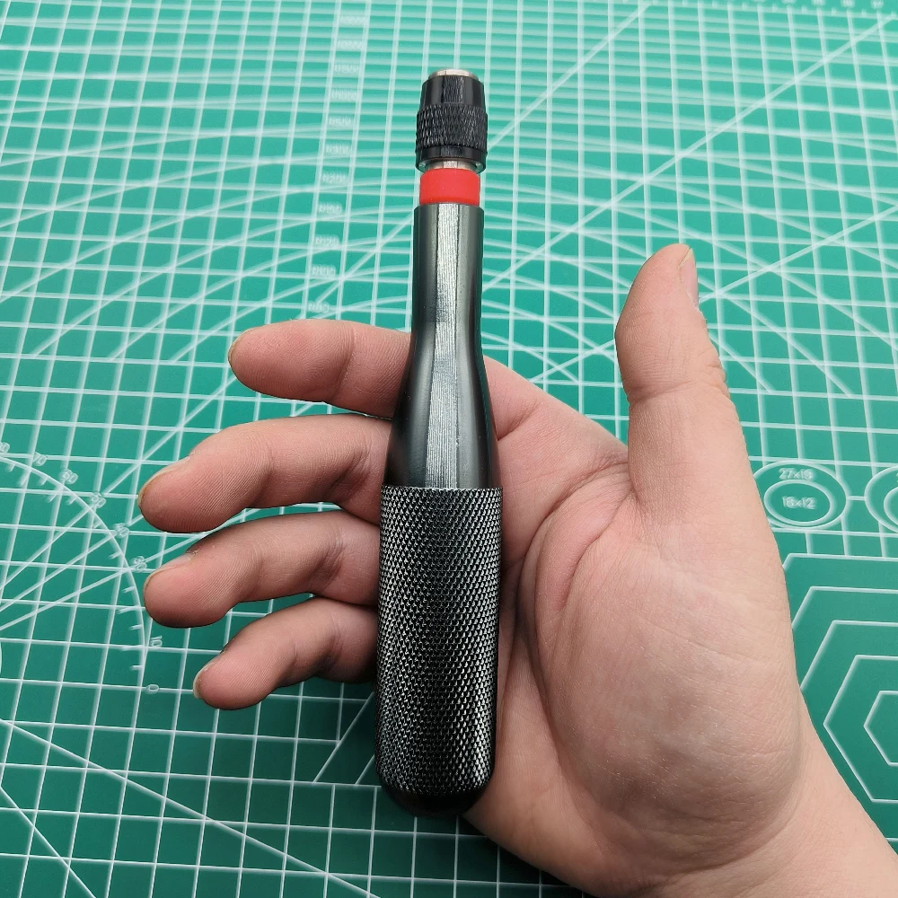 Präzisionsgriff aus Aluminiumlegierung für Schaft, 1/4 Zoll Bits, bequemer Mini-Schraubendreher, 6,35 mm Halter, Reparatur, offene Werkzeuge, professionell – Detail 18