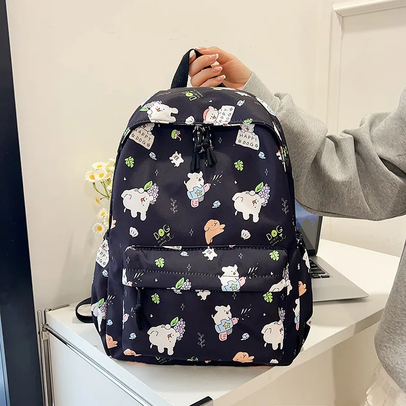 กระเป๋าเป้สะพายหลัง Hello Kitty รุ่นใหม่ปี 2025 พร้อมโบว์ลายการ์ตูนอนิเมะ สำหรับนักเรียน กระเป๋านักเรียน กระเป๋าหนังสือ กระเป๋าเดินทาง กระเป๋าเป้กลางแจ้ง ของขวัญสำหรับเด็ก