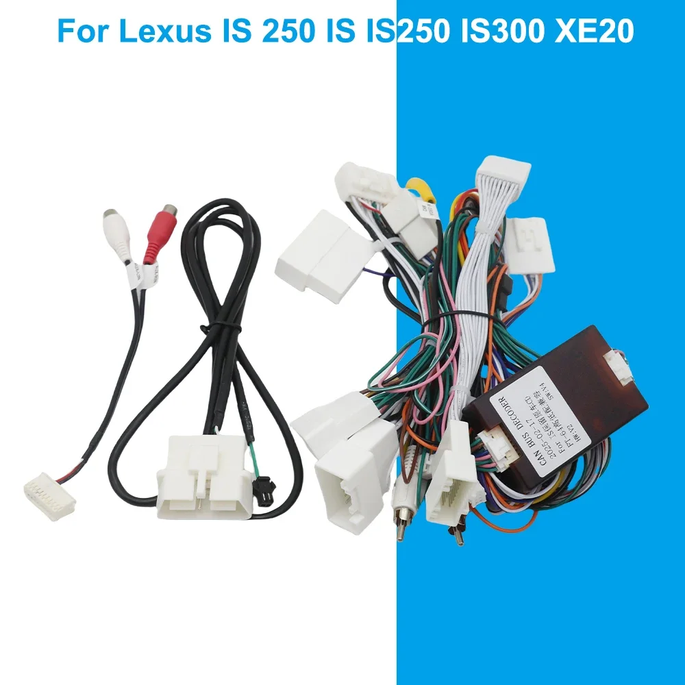 

Автомобильный 16-контактный адаптер жгута проводов Canbus Box декодер Android радио кабель питания для Lexus IS 250 IS IS250 IS300 XE20