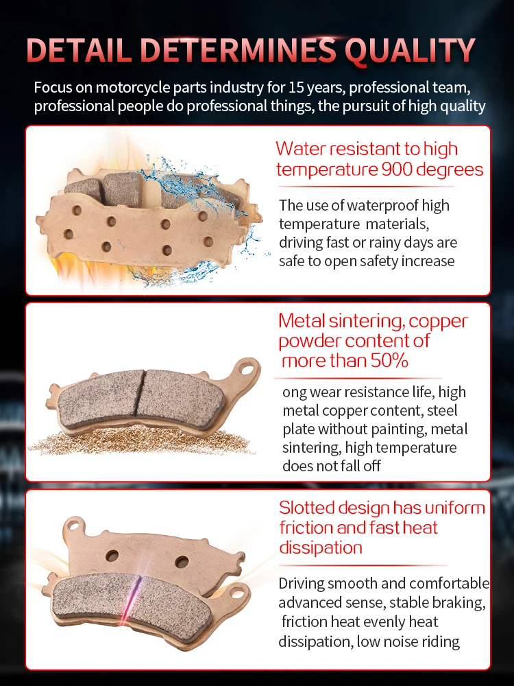 Mrract-オートバイ用メタリックブレーキパッド,ホンダVtx1800 vtx 1800 2002-2008,eg1800ゴールドWING2001-2015 2018-2020