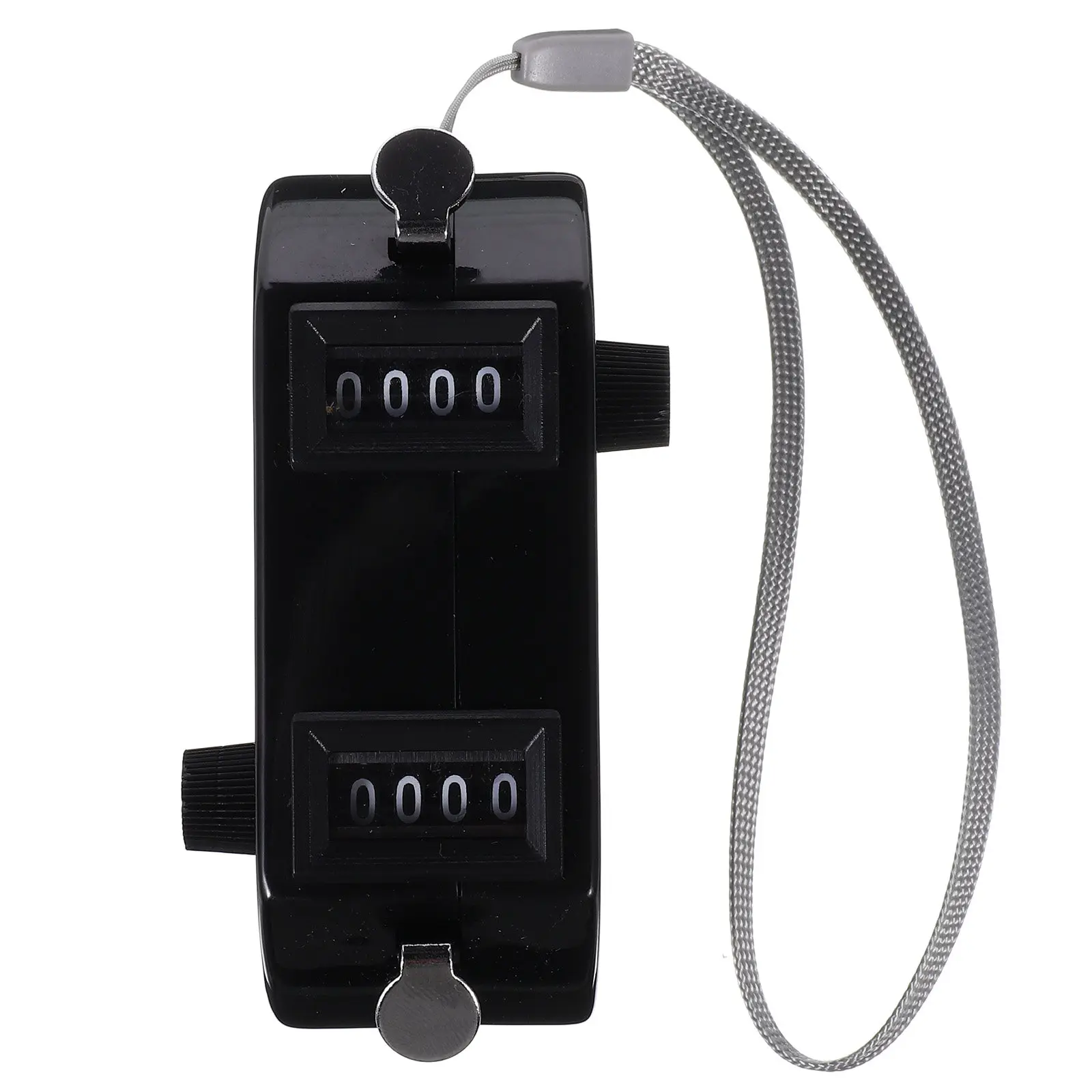 

Mechanical Dual Baseball Pitch Handheld Counter Black Four Digit Display Golf Sports Counting
