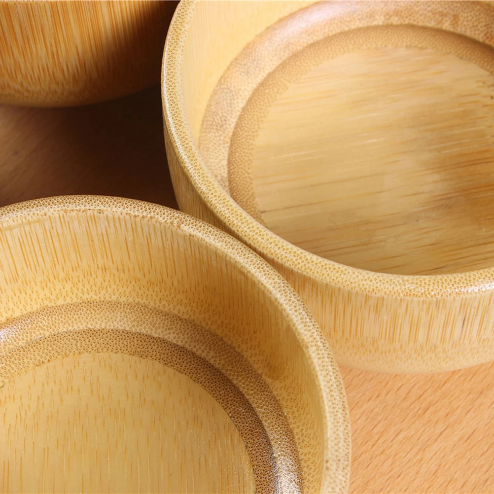 

Shaving Soap Bowl Durable Long Term Use Smooth Surface Safe Comfortable Compact Practical Wet Shave Accessories Bamboo Mug Men