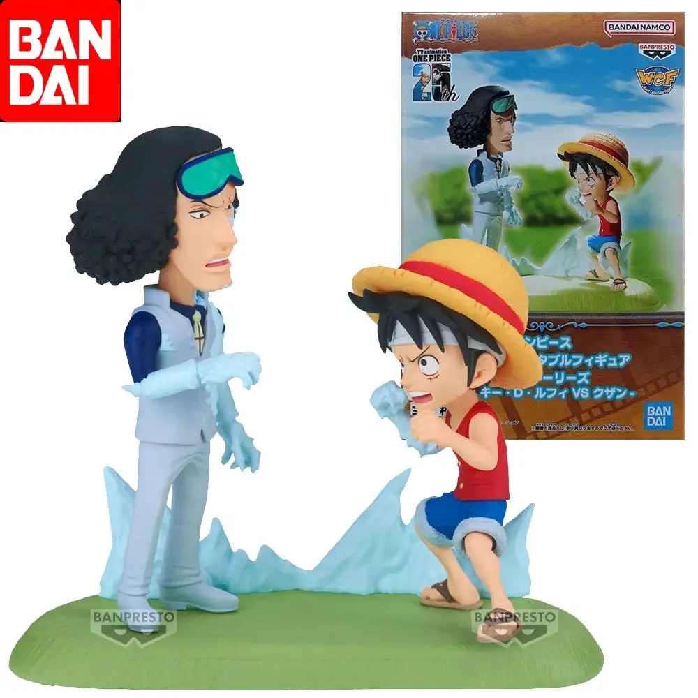 Bandai Original WCF ONE PIECE Aokiji Monkey D. Luffy Anime Action Figure Toys For Boys Girls Kids Children Birthday Gifts Model