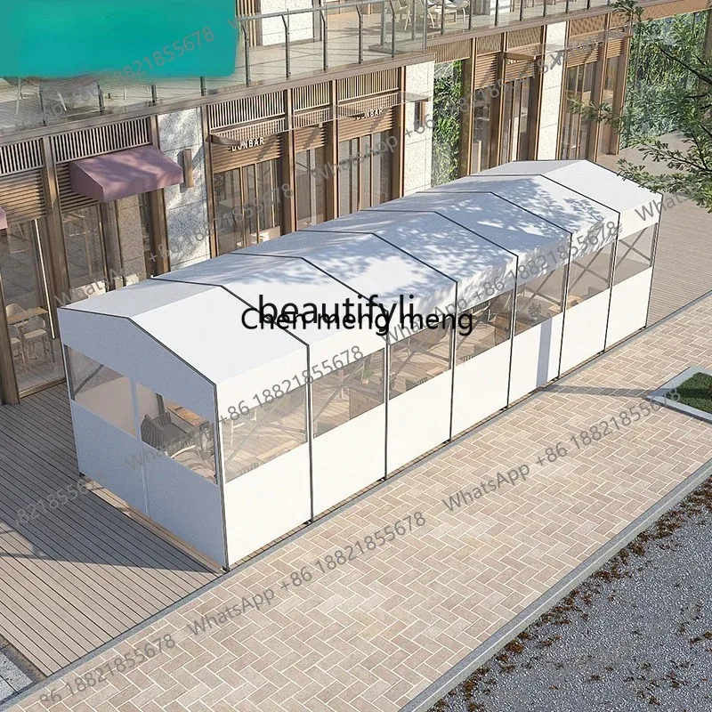 

LHY26 ss CXH Mobile Push Pull Sunshade Temporary Isolation Tent Telescopic Folding Rainproof Pavilion